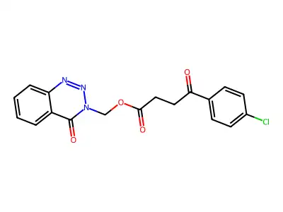 (4-Oxo-1,2,3-benzotriazin-3-yl)methyl 4-(4-chlorophenyl)-4-oxobutanoate structure