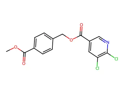 [4-(Methoxycarbonyl)phenyl]methyl 5,6-dichloropyridine-3-carboxylate structure