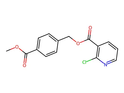 (4-Methoxycarbonylphenyl)methyl 2-chloropyridine-3-carboxylate structure