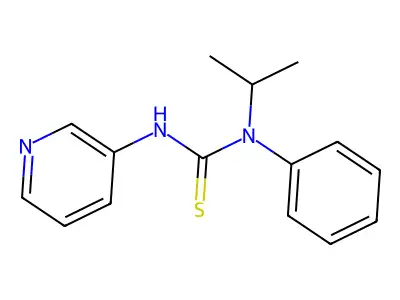 1-Phenyl-1-propan-2-yl-3-pyridin-3-ylthiourea structure