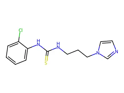 1-(2-chlorophenyl)-3-[3-(1H-imidazol-1-yl)propyl]thiourea structure