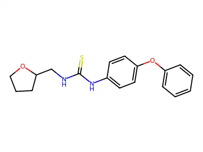 1-(Oxolan-2-ylmethyl)-3-(4-phenoxyphenyl)thiourea structure