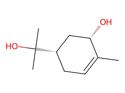 cis-5-Hydroxy-alpha,alpha,4-trimethylcyclohex-3-ene-1-methanol structure
