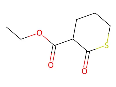 Ethyl 2-oxothiane-3-carboxylate structure