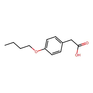 Acetic acid, (p-butoxyphenyl)- structure