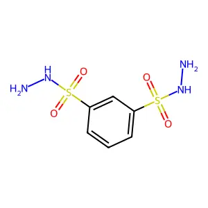 1,3-Benzenedisulfonic acid, 1,3-dihydrazide structure