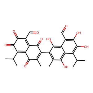 Gossypolone structure