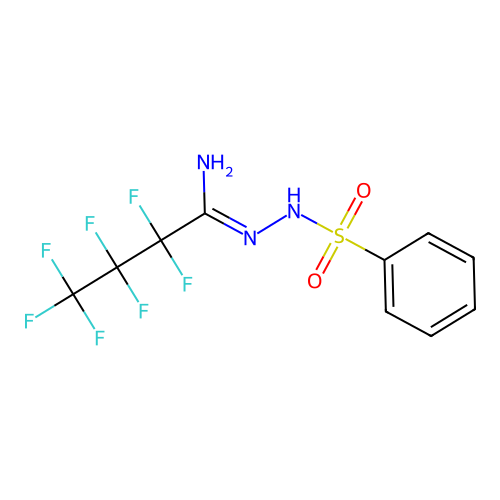 N'-(benzenesulfonamido)-2,2,3,3,4,4,4-heptafluorobutanimidamide structure