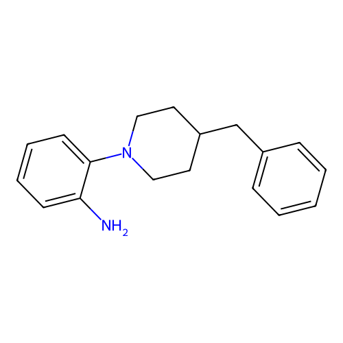 2-(4-Benzyl-1-piperidinyl)aniline structure