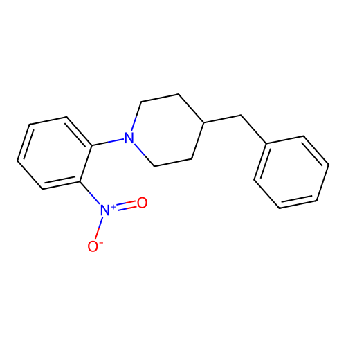 4-Benzyl-1-(2-nitrophenyl)piperidine structure