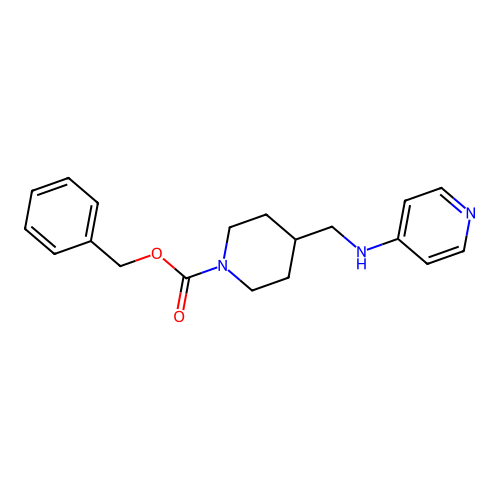 N-[(1-Cbz-4-piperidyl)methyl]pyridin-4-amine structure