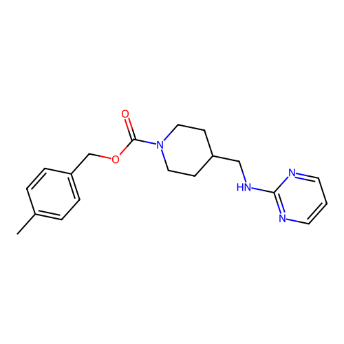 4-Methylbenzyl 4-[(2-pyrimidinylamino)methyl]-1-piperidinecarboxylate structure