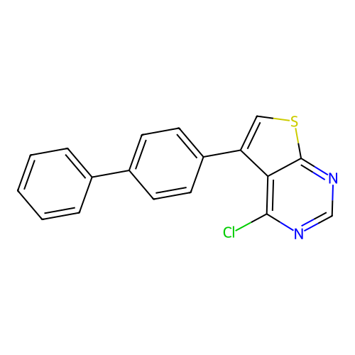 5-([1,1'-Biphenyl]-4-yl)-4-chlorothieno[2,3-d]pyrimidine structure