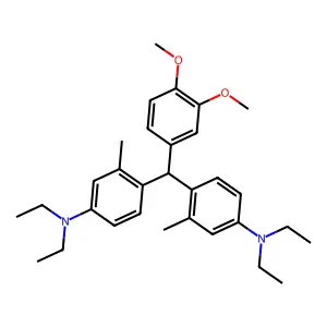 Benzenamine, 4,4'-[(3,4-dimethoxyphenyl)methylene]bis[N,N-diethyl-3-methyl- structure
