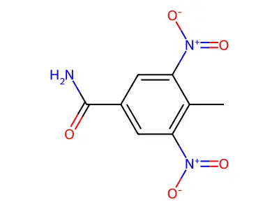 4-Methyl-3,5-dinitrobenzamide structure