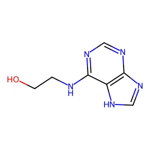 2-(1H-Purin-6-ylamino)ethanol structure