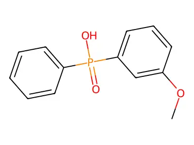 (3-Methoxyphenyl)(phenyl)phosphinic acid structure