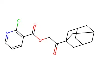 2-(Adamantan-1-yl)-2-oxoethyl 2-chloropyridine-3-carboxylate structure