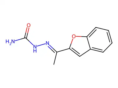 {[1-(1-Benzofuran-2-yl)ethylidene]amino}urea structure