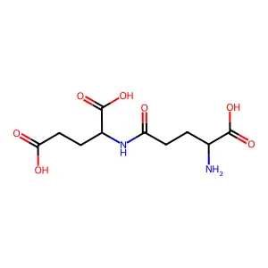 D-gamma-glutamyl-D-glutamic acid structure