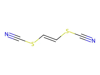 Ethene-1,2-diyl bis(thiocyanate) structure