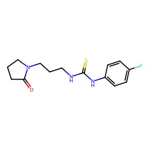 1-(4-Fluorophenyl)-3-[3-(2-oxopyrrolidin-1-yl)propyl]thiourea structure