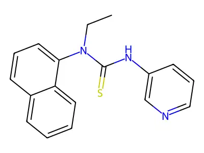 1-Ethyl-1-naphthalen-1-yl-3-pyridin-3-ylthiourea structure