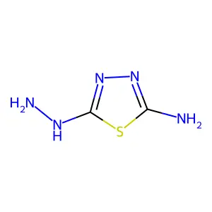 5-Hydrazinyl-1,3,4-thiadiazol-2-amine structure