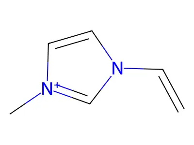 1-Ethenyl-3-methylimidazol-3-ium structure