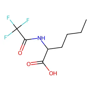 2-[(2,2,2-Trifluoroacetyl)amino]hexanoic acid structure