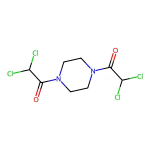 2,2-Dichloro-1-[4-(2,2-dichloroacetyl)piperazin-1-yl]ethanone structure