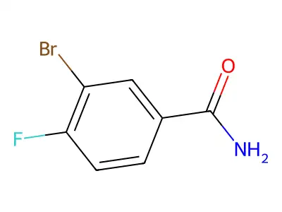 3-Bromo-4-fluorobenzamide structure