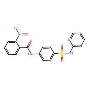 2-nitro-N-[4-(pyrimidin-2-ylsulfamoyl)phenyl]benzamide structure