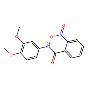 N-(3,4-dimethoxyphenyl)-2-nitrobenzamide structure