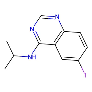 6-碘-N-异丙基喹唑啉-4-胺 structure
