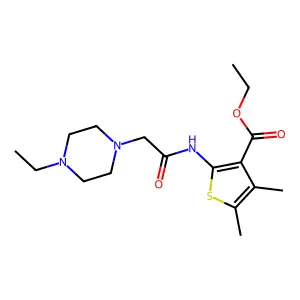 Ethyl 2-(2-(4-ethylpiperazin-1-yl)acetamido)-4,5-dimethylthiophene-3-carboxylate structure