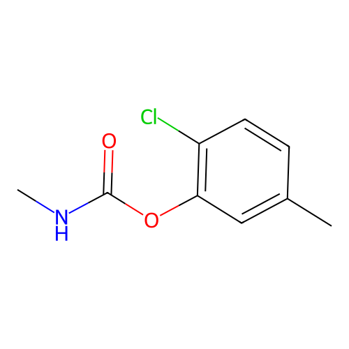 Phenol, 2-chloro-5-methyl-, methylcarbamate structure