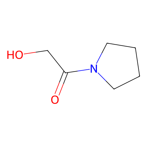 2-Hydroxy-1-(pyrrolidin-1-yl)ethan-1-one structure