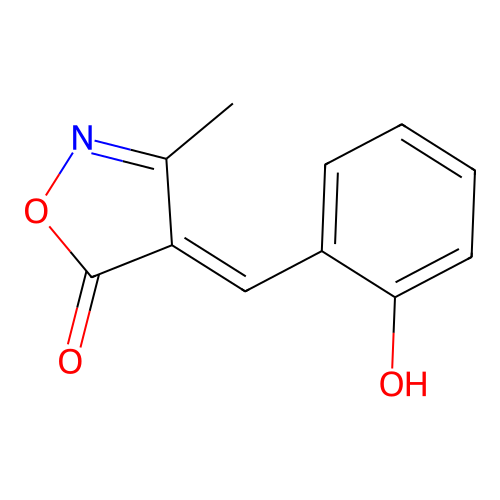 4-(2-Hydroxybenzylidene)-3-methylisoxazol-5(4h)-one structure