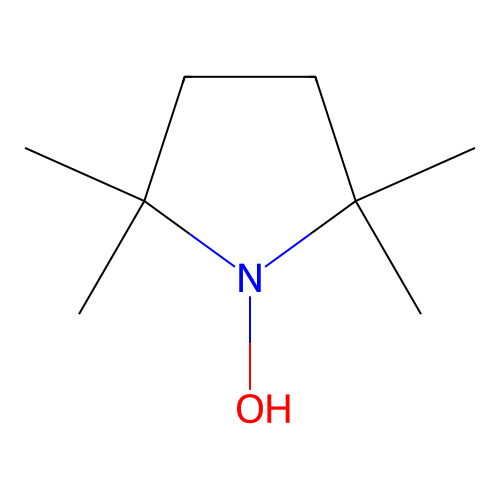 1-Hydroxy-2,2,5,5-tetramethylpyrrolidine structure
