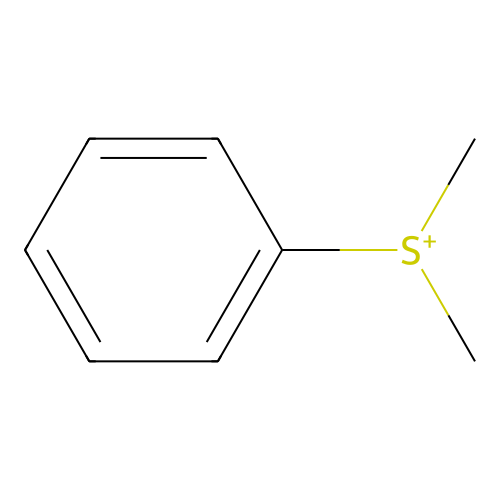 Dimethyl(phenyl)sulfonium structure