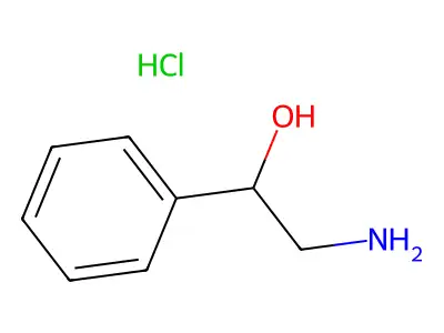α-苯基-β-氨基乙醇盐酸盐 structure