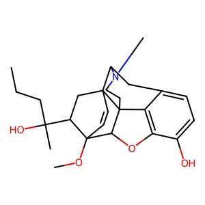6,14-Endoetheno-7-(2-hydroxy-2-pentyl)tetrahydrooripavine structure