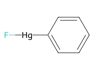 Mercury, fluorophenyl- structure