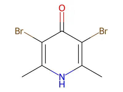 3,5-Dibromo-2,6-dimethylpyridin-4-ol structure