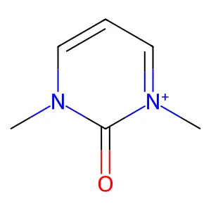 1,3-Dimethyl-2-oxo-1,2-dihydropyrimidin-3-ium structure