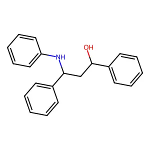 3-Anilino-1,3-diphenyl-1-propanol structure