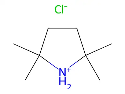 Pyrrolidine,2,2,5,5-tetramethyl-, hydrochloride (1:1) structure