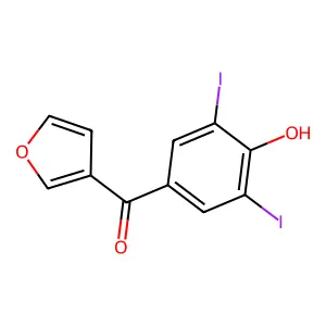 Ketone, 3,5-diiodo-4-hydroxyphenyl 2-furyl structure