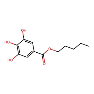 Pentyl Gallate structure